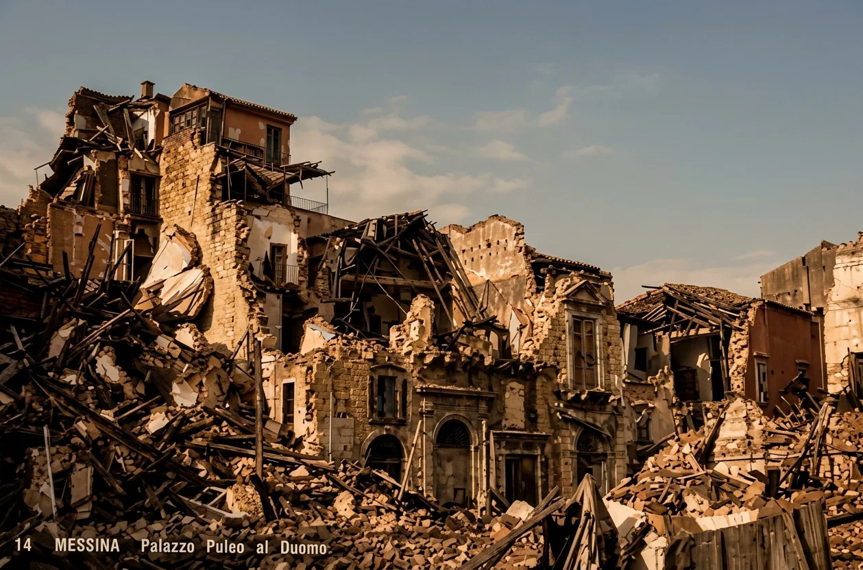 PILE OF RUINS NEAR THE PIAZZA OF THE CATHEDRAL.