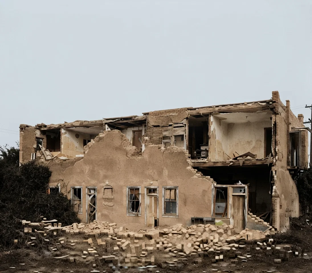 Rear End of Building Owned by Mr. Johnson, in Hemet.