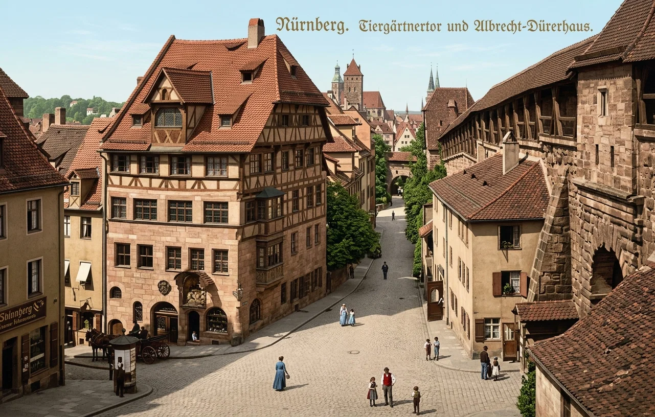 A VIEW IN NUREMBERG, BAVARIA