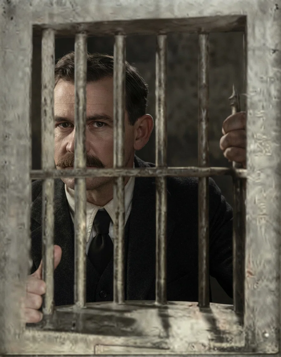 A Christian behind the Bars for Obedience to God's Word. See Preceding Page.