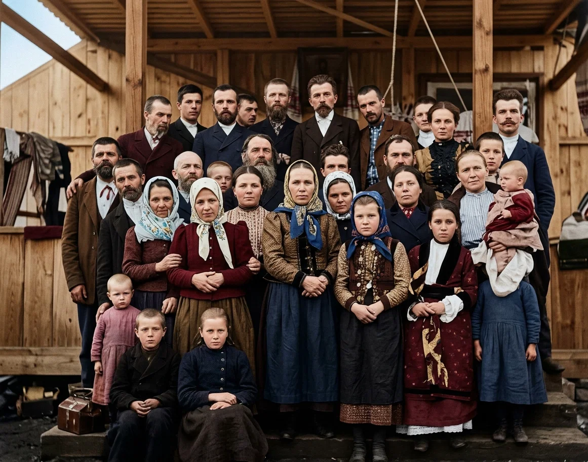 GROUP AT A GENERAL MEETING NEAR KIEF, RUSSIA