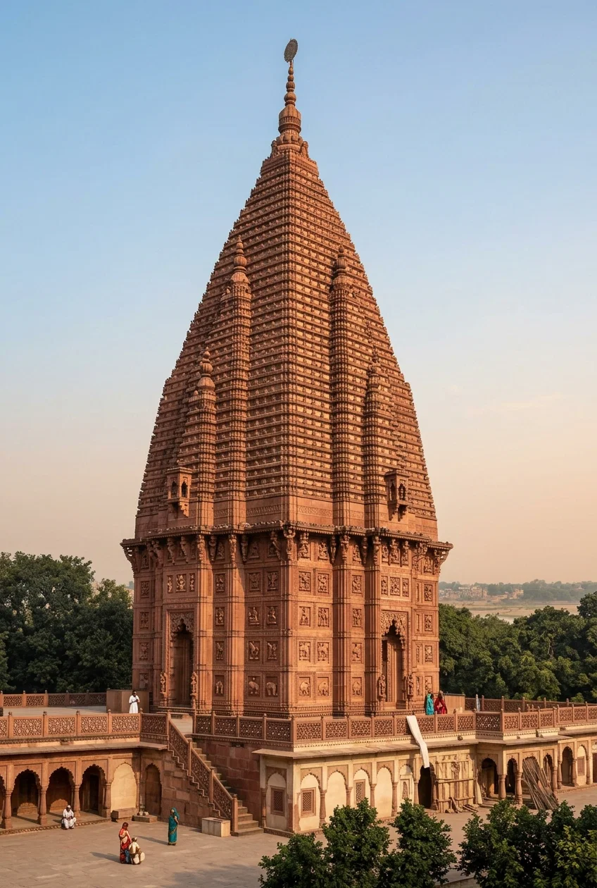 Temple at Ramnagar near Benares.