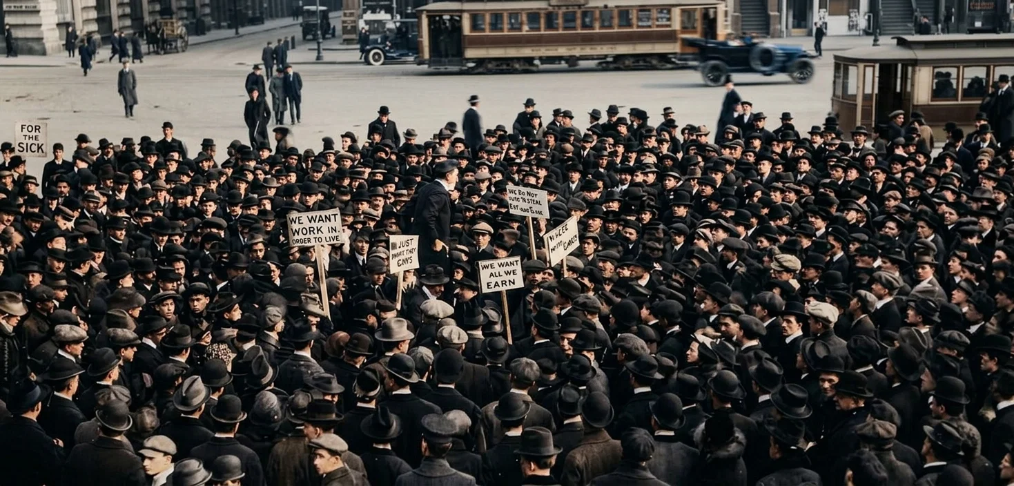 MEETING OF THE “UNEMPLOYED,” NEW YORK CITY