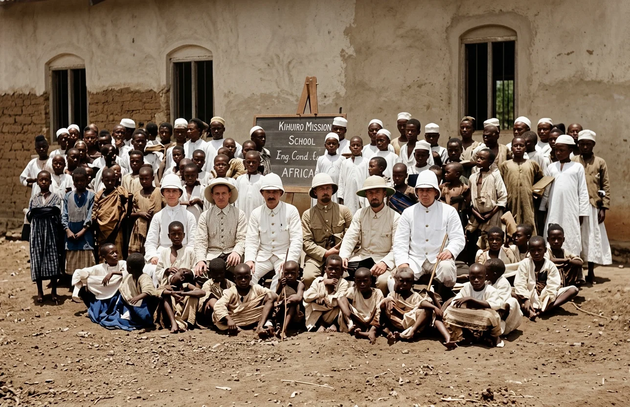 MISSION SCHOOL AT KIHUIRO, GERMAN EAST AFRICA