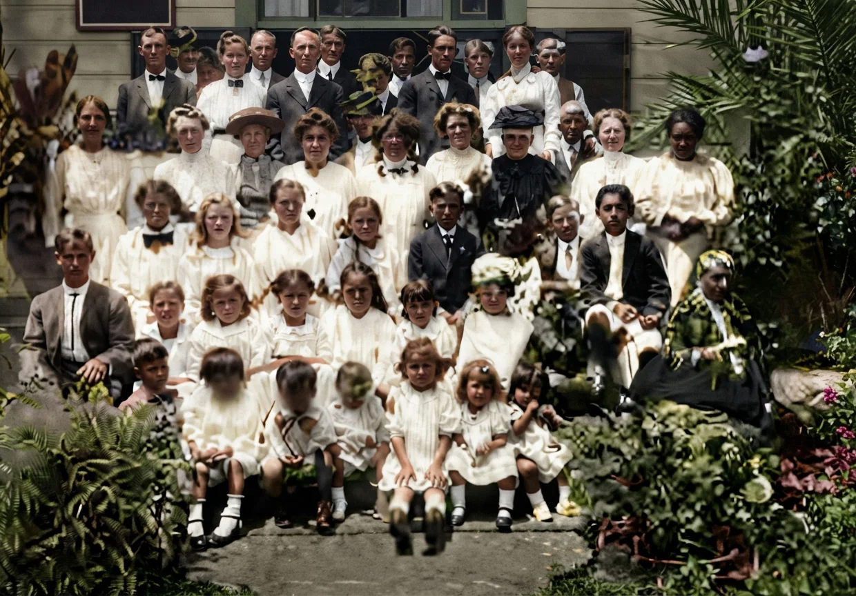 A group of the members of our church in Honolulu