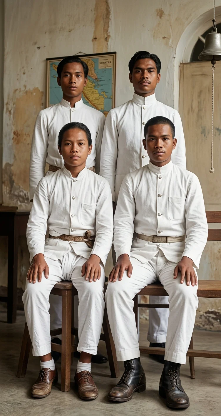 FOUR BATTAK BOYS FROM SUMATRA