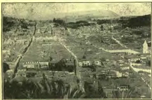 Panorama of Quito, Ecuador.