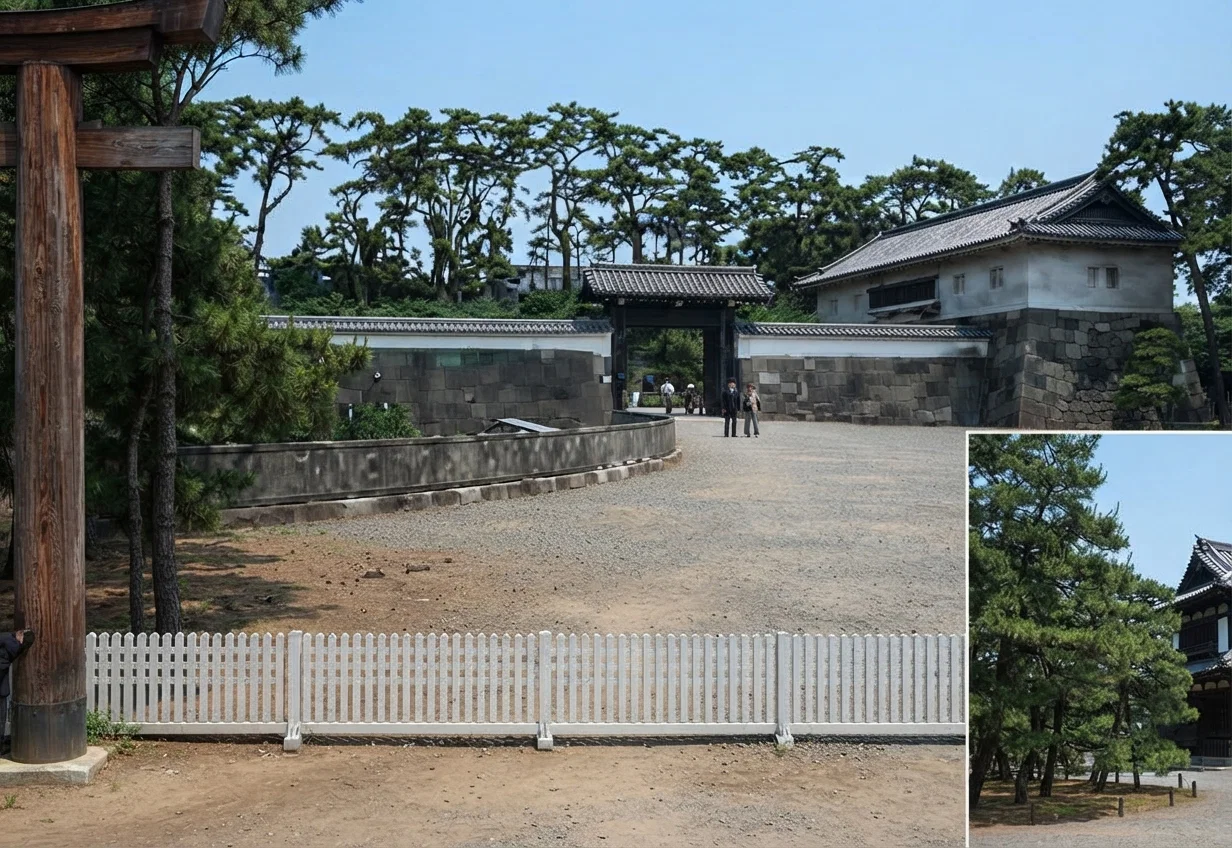 ENTRANCE TO GROUNDS OF IMPERIAL COLLEGE, TOKYO, JAPAN