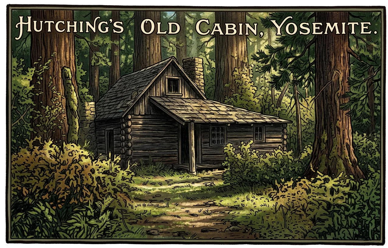 HUTCHING'S OLD CABIN, YOSEMITE