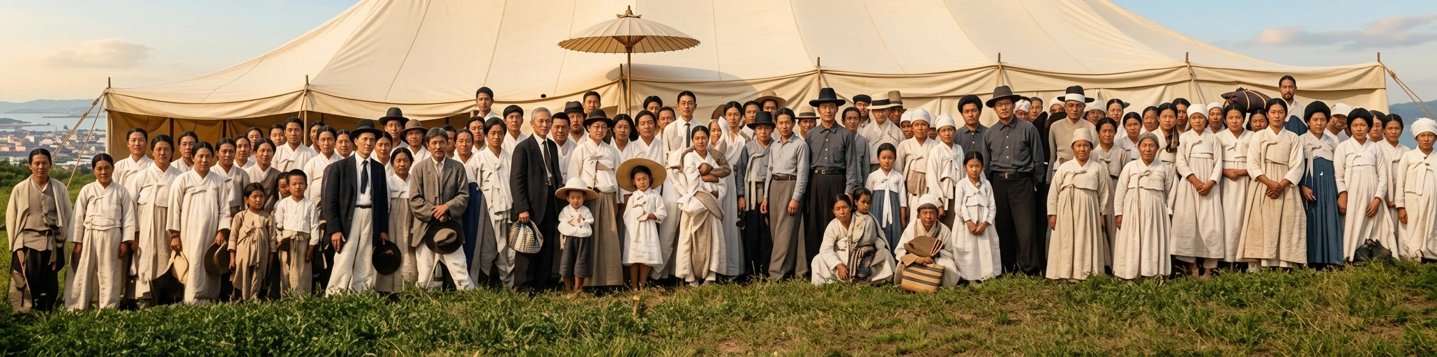 FIRST SEVENTH-DAY ADVENTIST CAMP-MEETING IN KOREA, OR CHOSEN. HELD AT CHINNAMPO, WHERE WORK IN THIS COUNTRY WAS FIRST BEGUN, AUGUST 3-13. 175 SABBATH-KEEPERS PRESENT