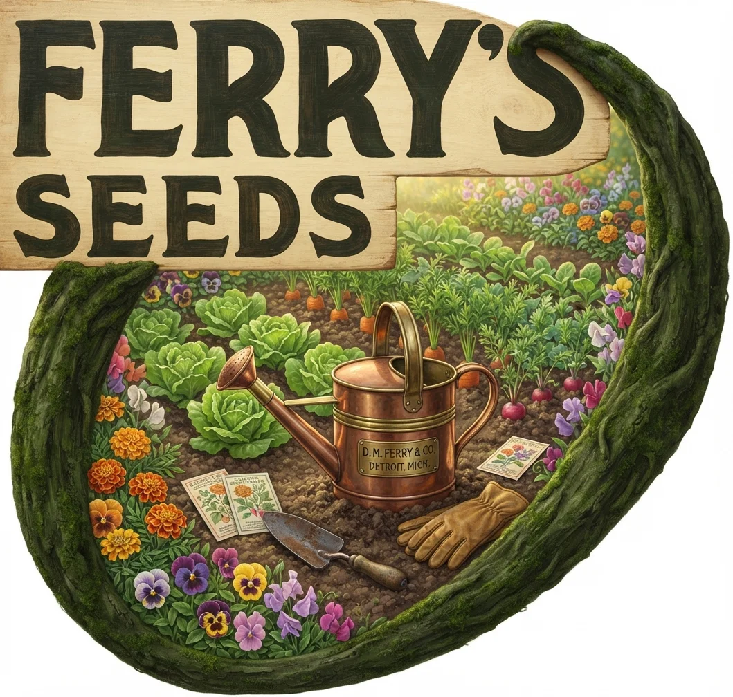 FERRY'S SEEDS Good gardeners are those who raise good flowers and vegetables. Good flowers and vegetables come from good seeds. We produce good seeds—the inference is obvious. For sale everywhere. 1912 SEED ANNUAL Free on Request D. M. FERRY & CO. Detroit, Mich.