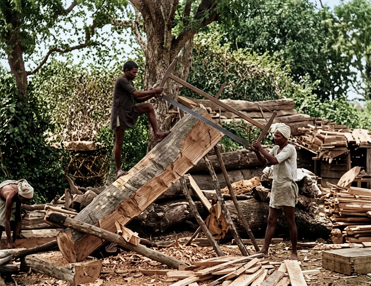 A PRIMITIVE SAWMILL