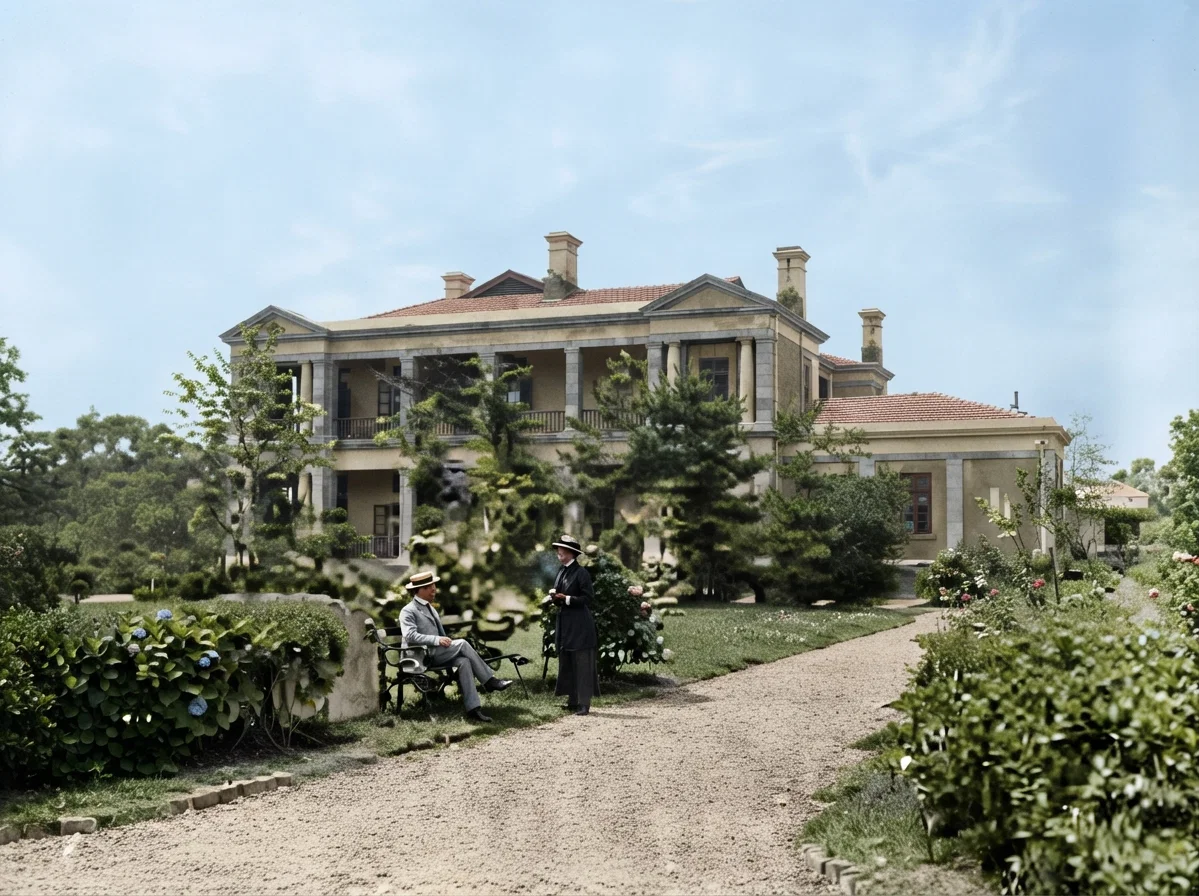 8. The British consulate building. While the building is not so magnificent, the yard is very beautiful.