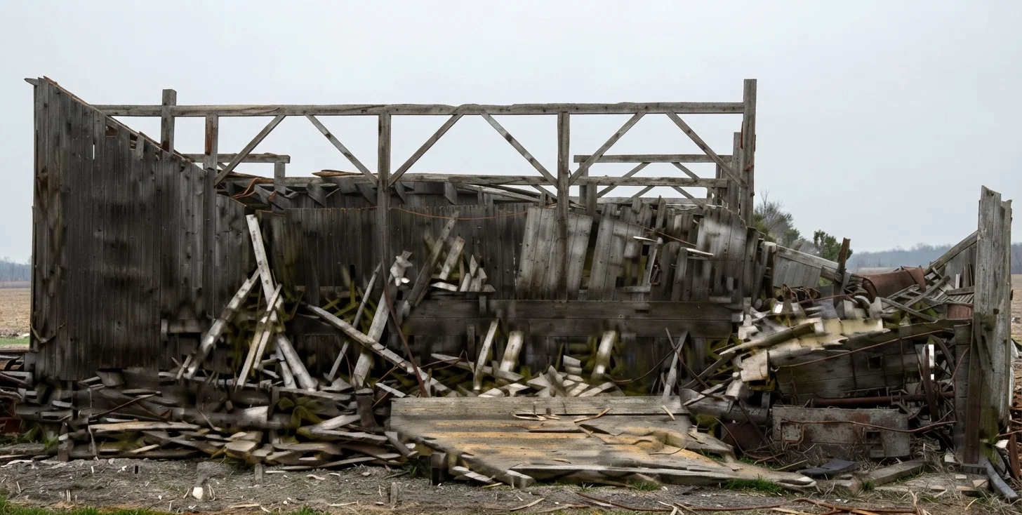 Another picture of the destructive effect of the Ohio storm.