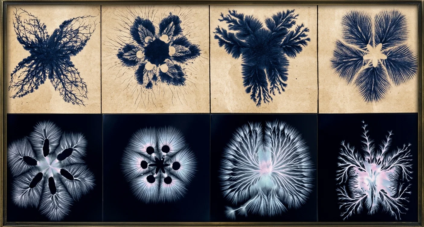 Courtesy of "Scientific American." Photographs of Electrical Discharges on Sensitized Plates.