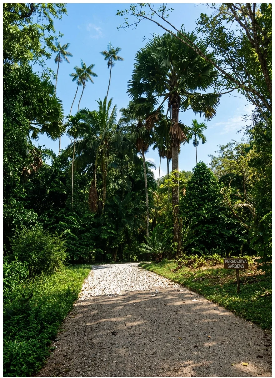 PALMS IN PERADEINYA GARDENS, COLOMBO, CEYLON