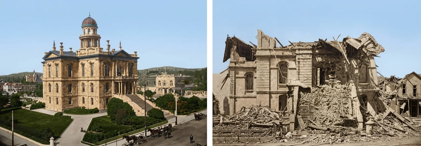 Ruins of Santa Clara Court House.