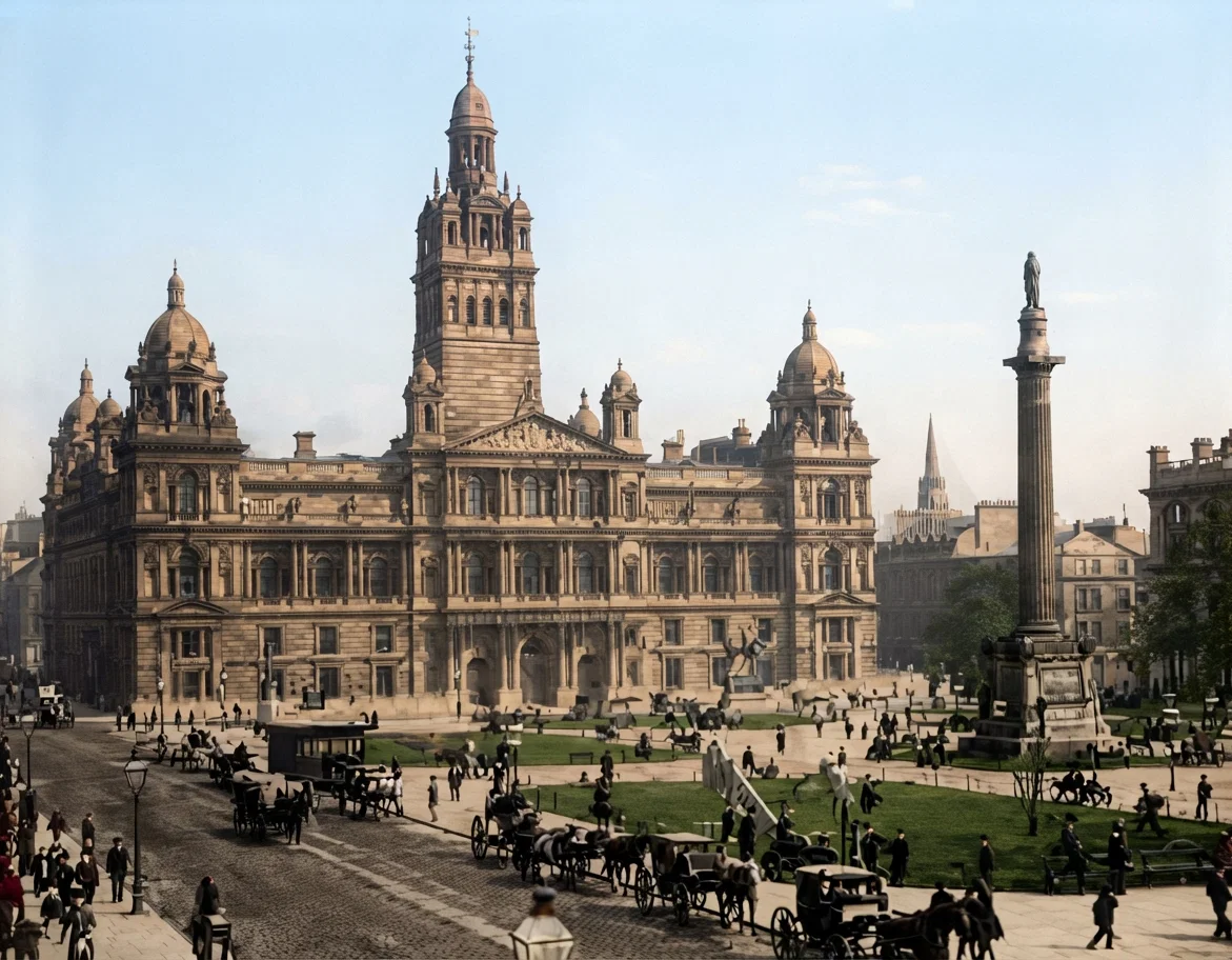 St. George's Square, Glasgow, Scotland.
