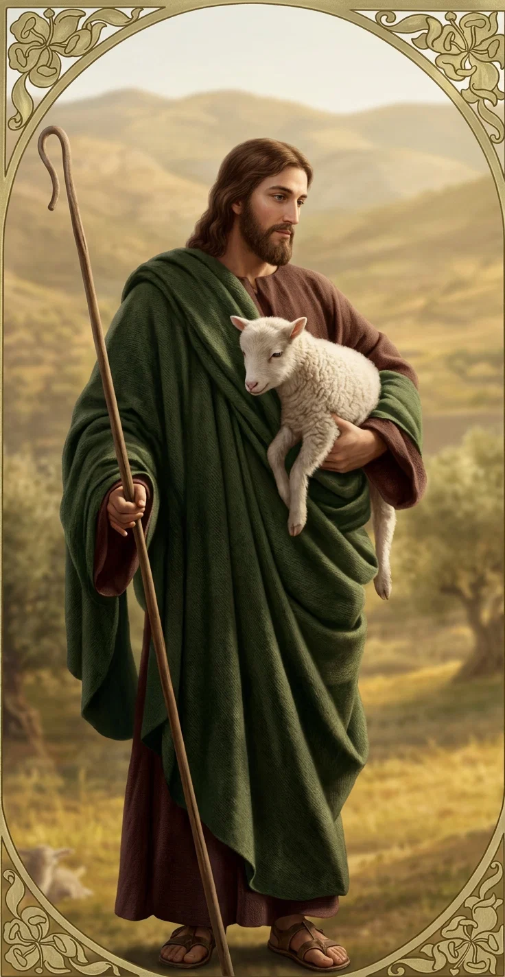 And when it is found, he lays the weary, exhausted sheep on his shoulder,