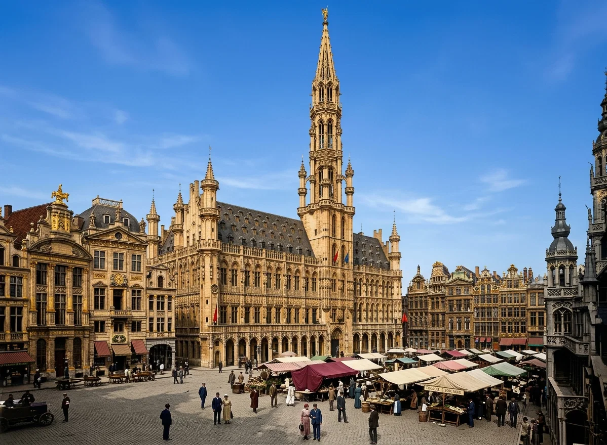 THE CITY HALL AT BRUSSELS