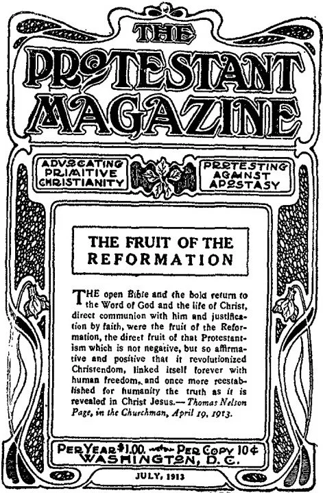 THE FRUIT OF THE REFORMATION