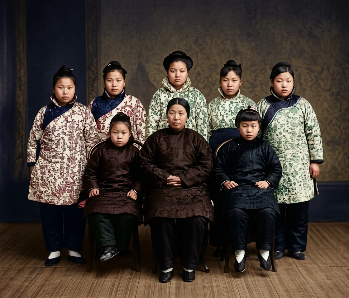 Embroidery workers in our girls’ school.