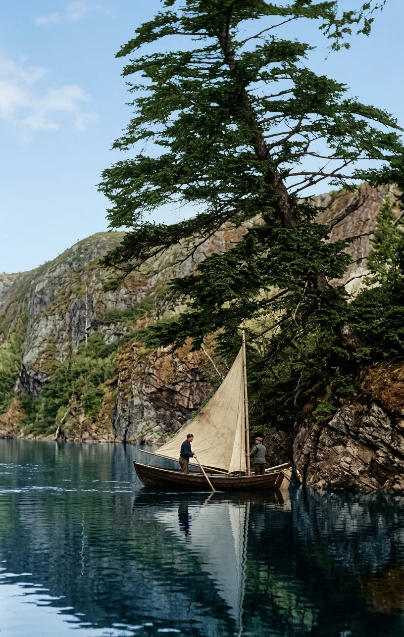 From the “Four Track News”
ON THE HUMBER RIVER, NEWFOUNDLAND