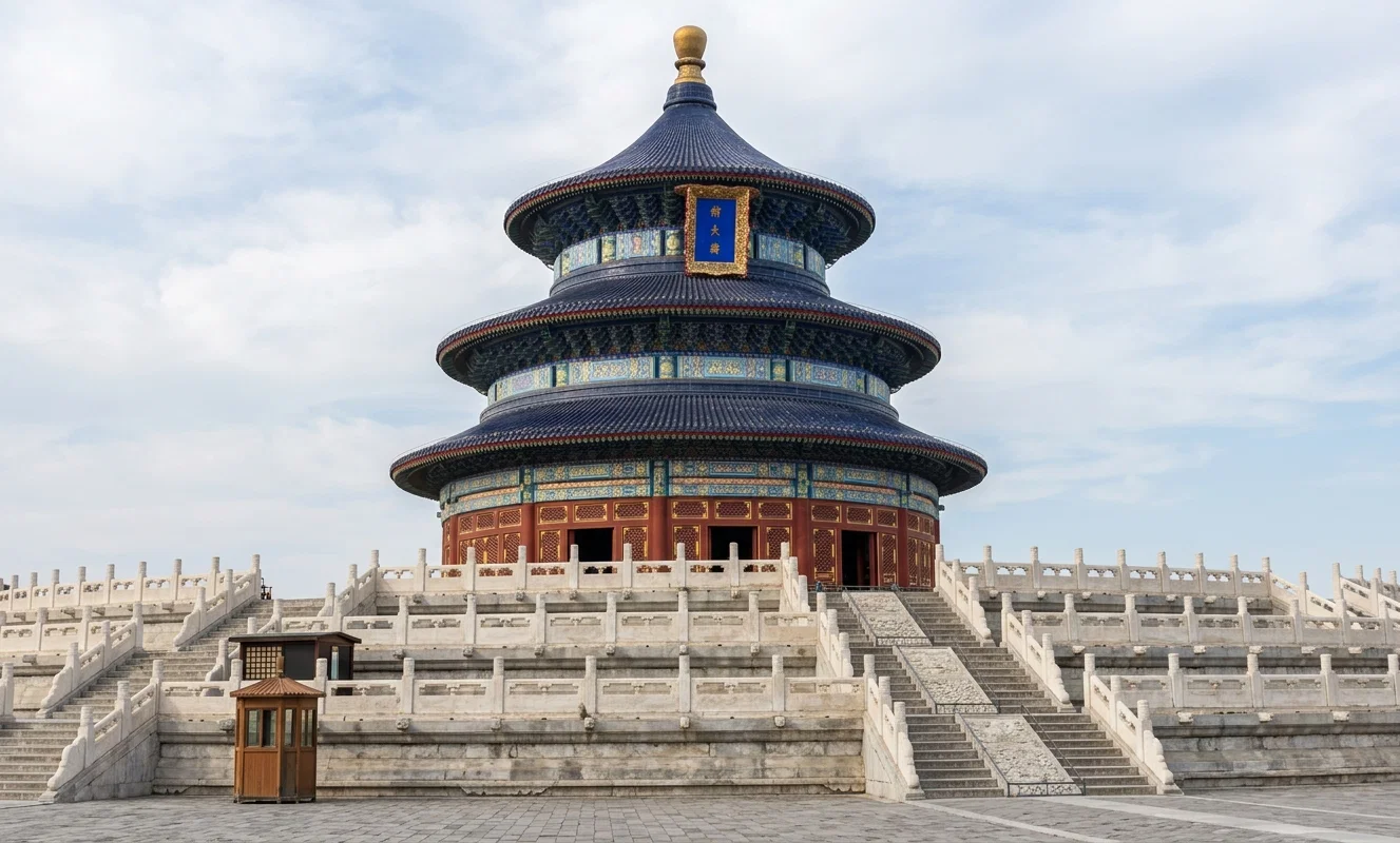 THE CLOSED ALTAR TO THE TEMPLE OF HEAVEN, PEKING, CHINA.