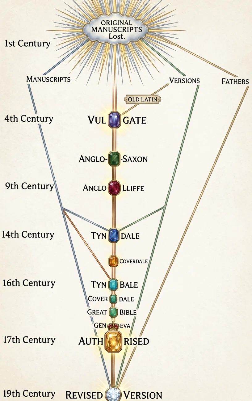 DIAGRAM SHOWING HOW WE GOT OUR BIBLE