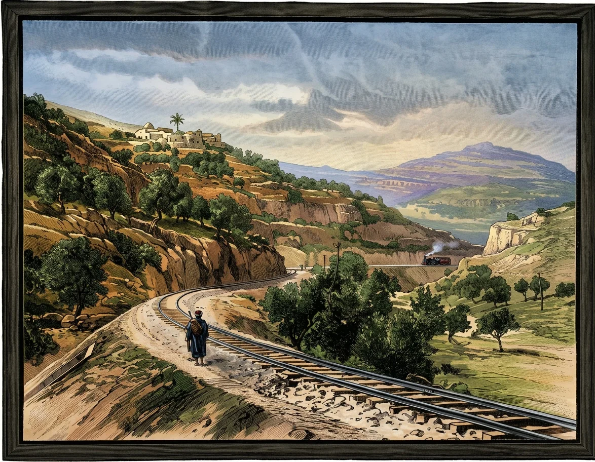 Modern Mode of Travel from Jerusalem to Joppa.