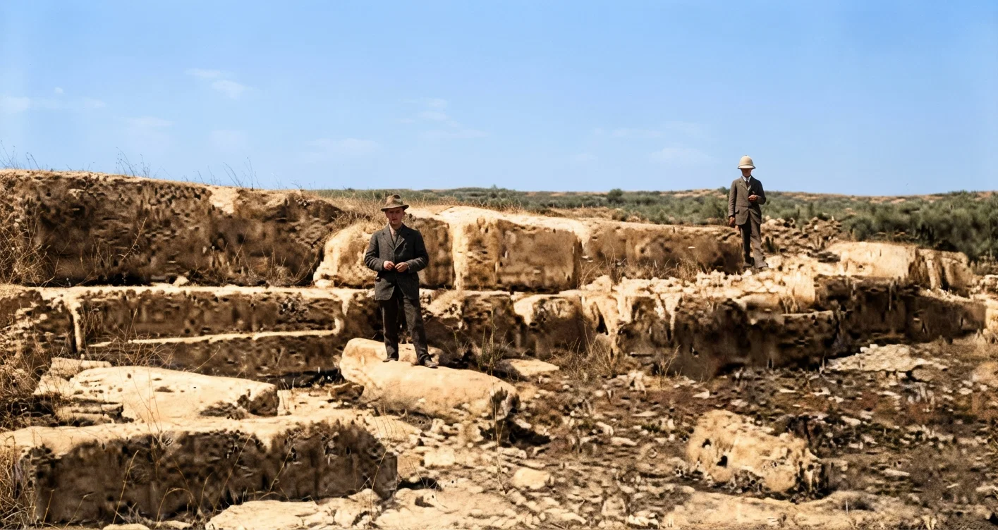 The Ramet Enclosure. Ruins found at Rama, Palestine, where Samuel had his altar. The Rev. W. Shaw Caldecott declares in his "Tabernacle—Its History and Structure," that the measurements of this ruin correspond perfectly with the measures of the sanctuary, and therefore he concludes that this ruin was once the structure in which the sacrifices were carried on in the days of Samuel before the temple was erected. He also determines from this that there were two cubits used; the ordinary one, 14 4-10 inches, and the great cubit, 18 inches.