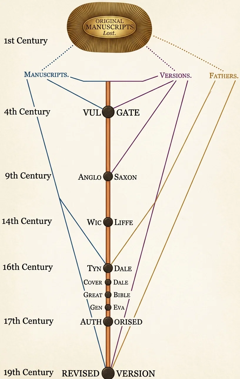 DIAGRAM SHOWING HOW WE GOT OUR BIBLE