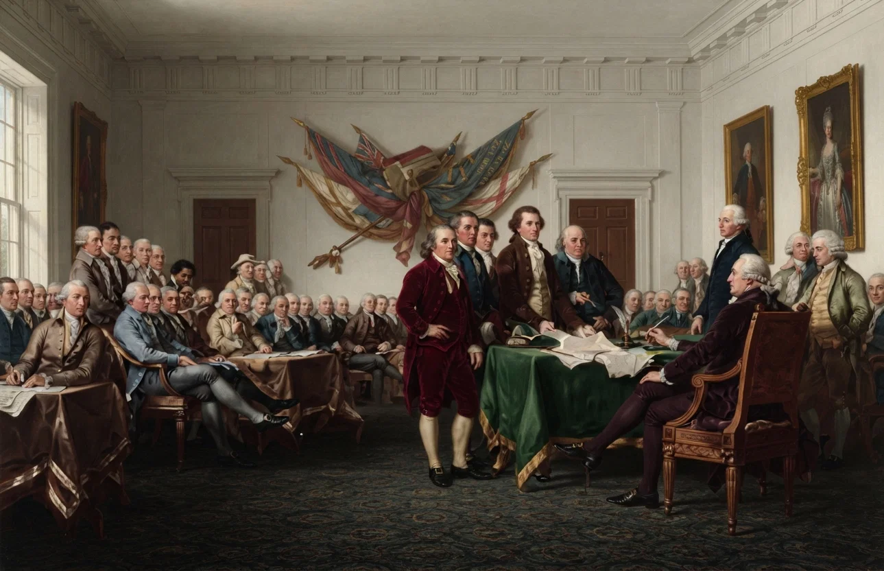 Signing of the Declaration of Independence.