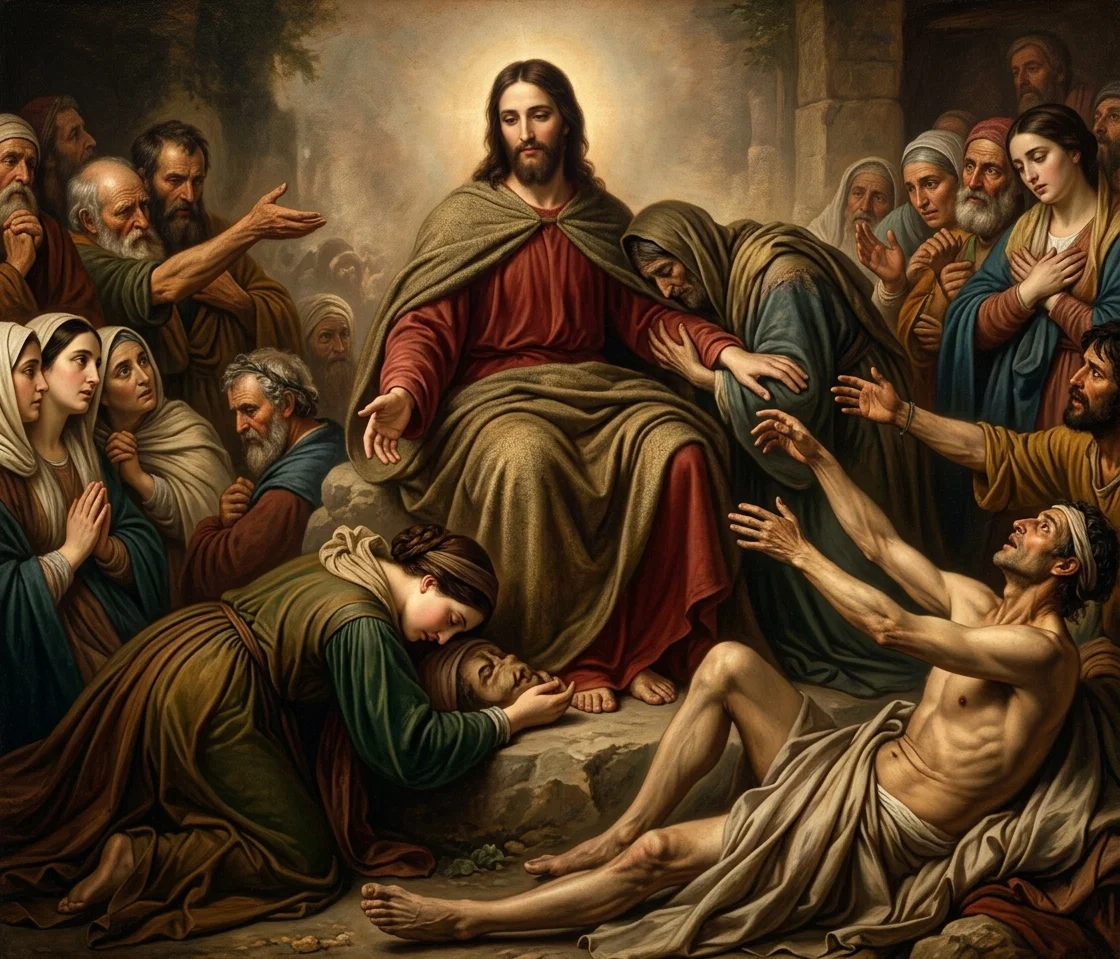 “They sought even to touch him, for in his very touch there was healing.”