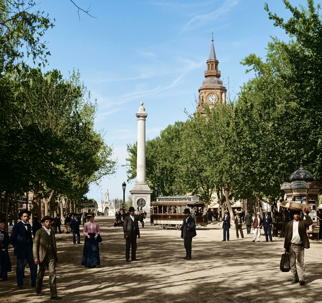 PUBLIC SQUARE IN ALAMEDA, SANTIAGO, CHILE