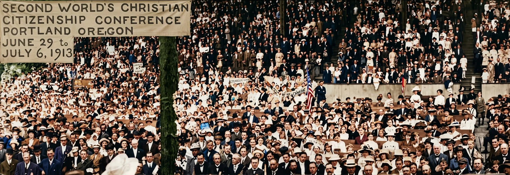 SECOND WORLD'S CHRISTIAN CITIZENSHIP CONFERENCE PORTLAND OREGON JUNE 22 to JULY 6, 1913