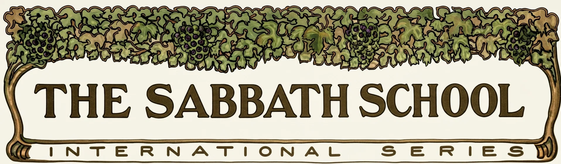 THE SABBATH SCHOOL
INTERNATIONAL SERIES