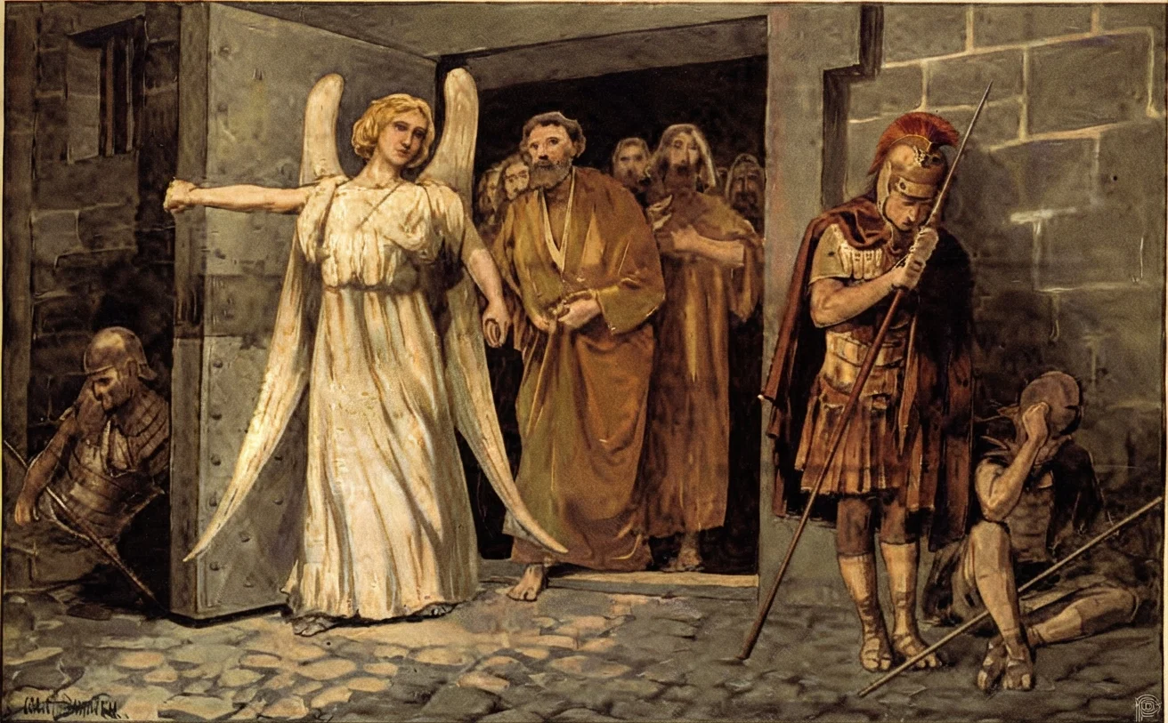 Apostles Released from Prison.