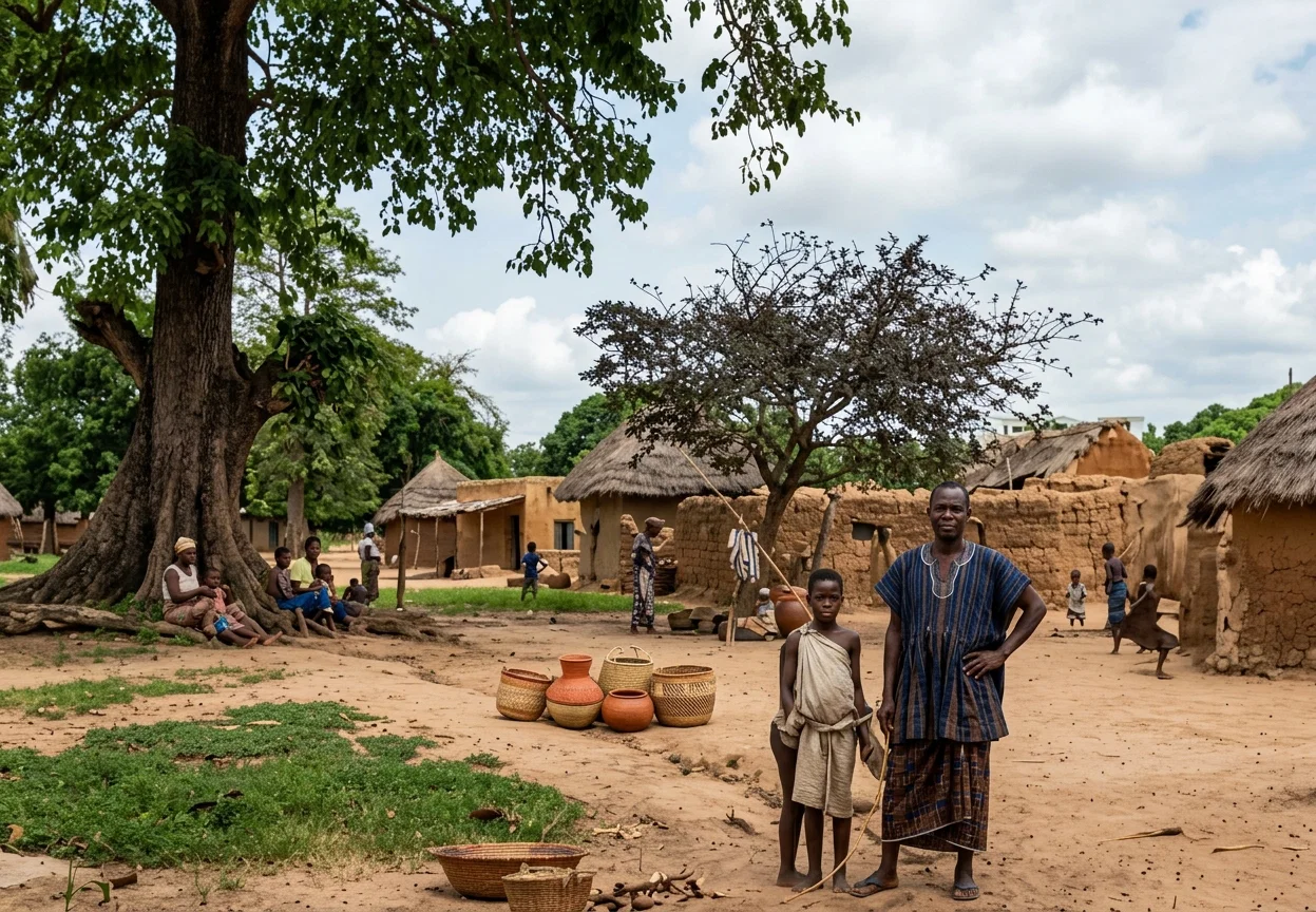 A WEST AFRICAN VILLAGE