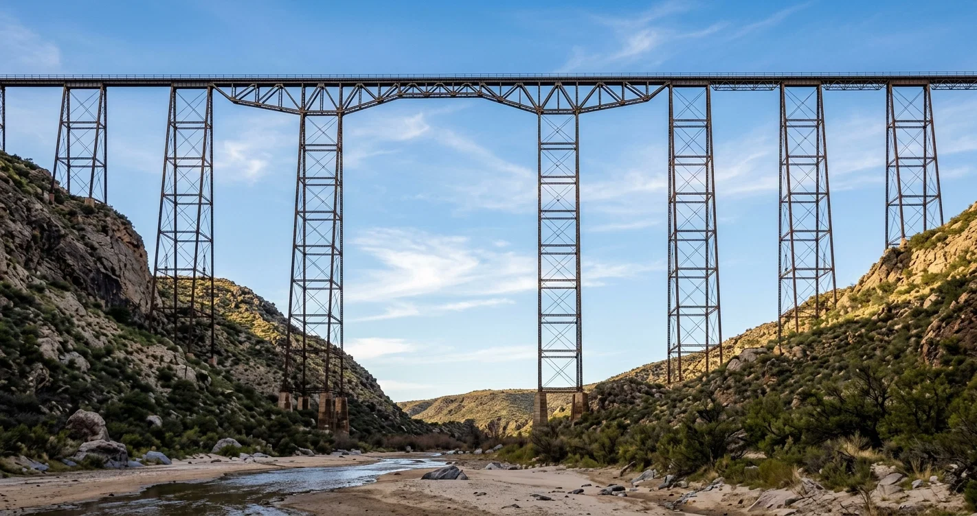 Sunset Route. High Bridge, 321 feet high, 2,180 feet long