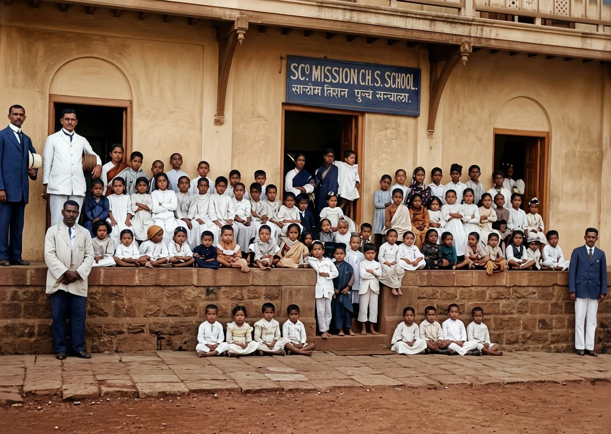 Our Marathi School, Near Bombay, India
(See article on page 18)