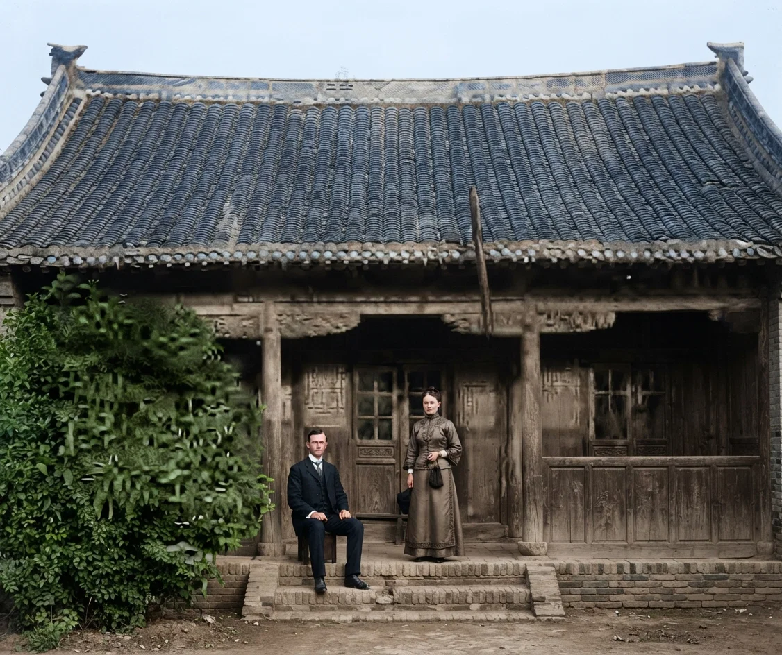 Drs. A. C. and Mrs. A. Selmon at the Siang Cheng Mission in Honan.