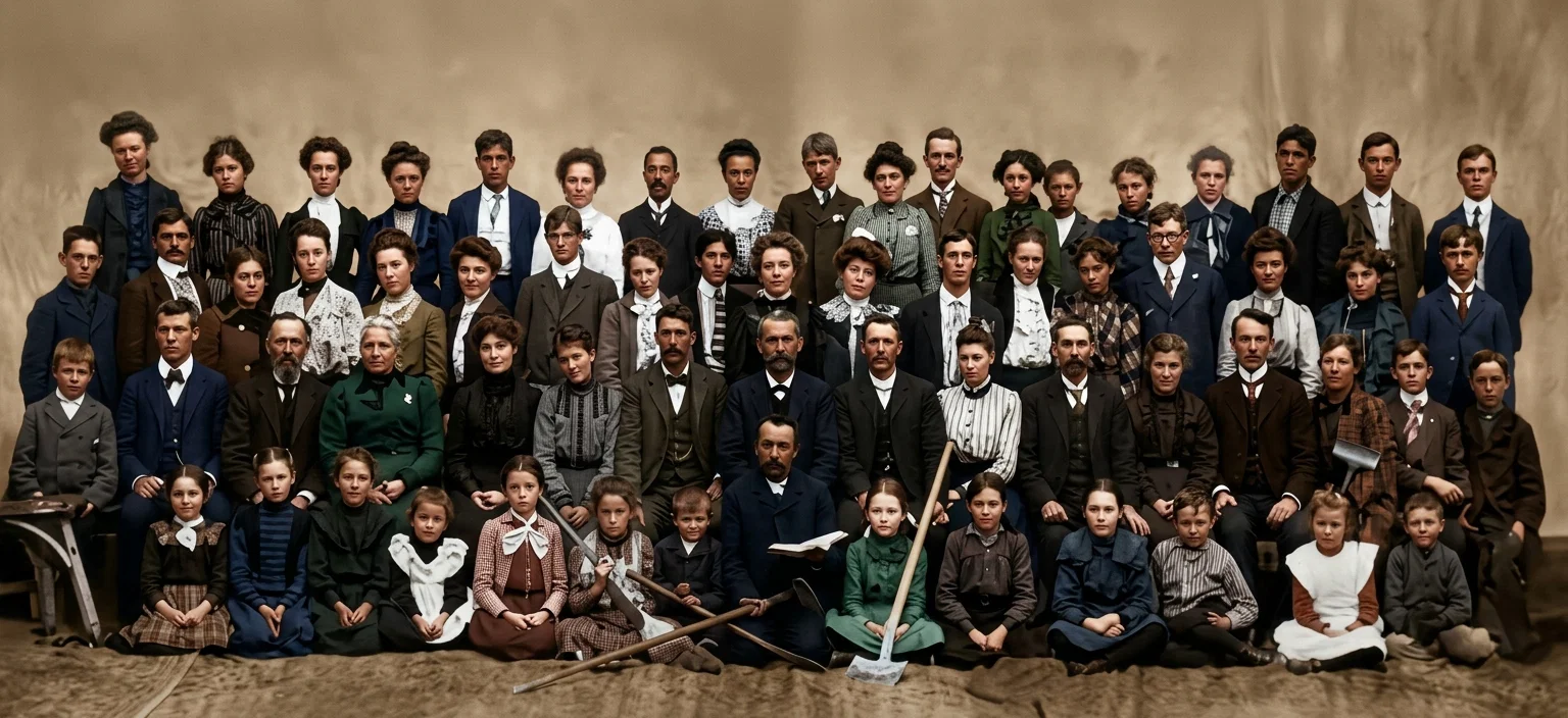 Faculty and School of First Year, Fernando College.