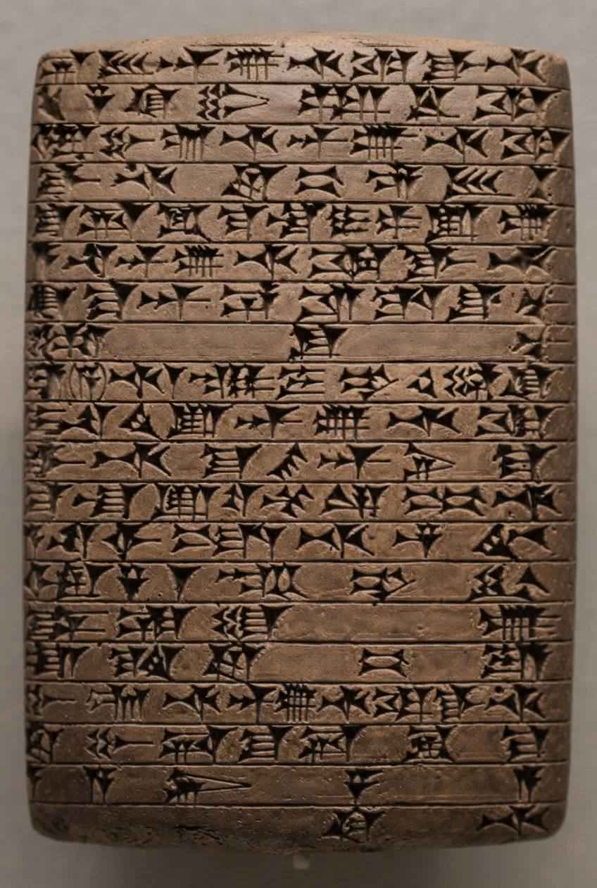 Extract from a cylinder of Nabonidus, king of Babylon, about B.C. 593, recording a prayer to the moon-god for himself and Bel-shazzar his son. This cylinder is in the British Museum.