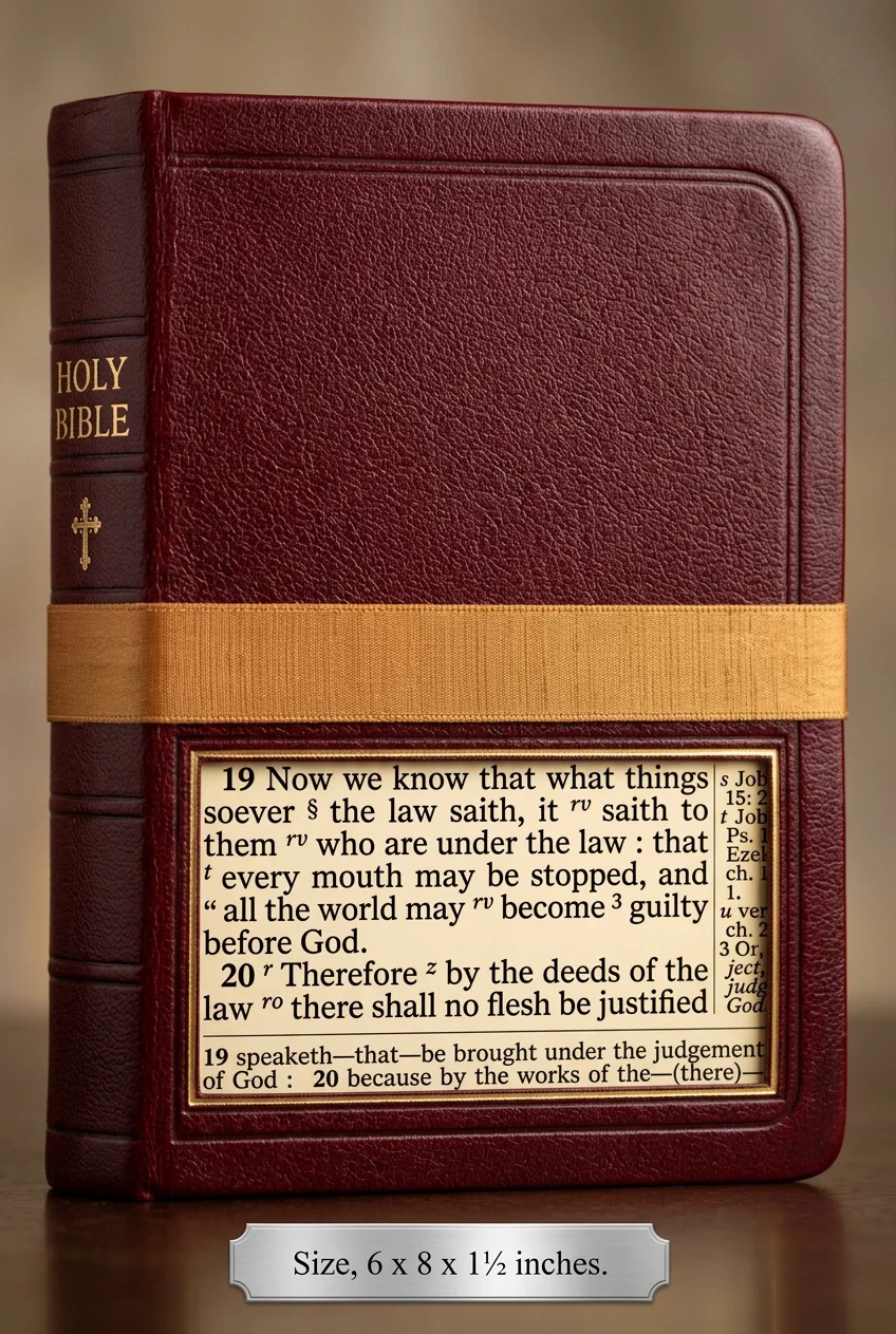 Size, 6 x 8 x 1½ inches.