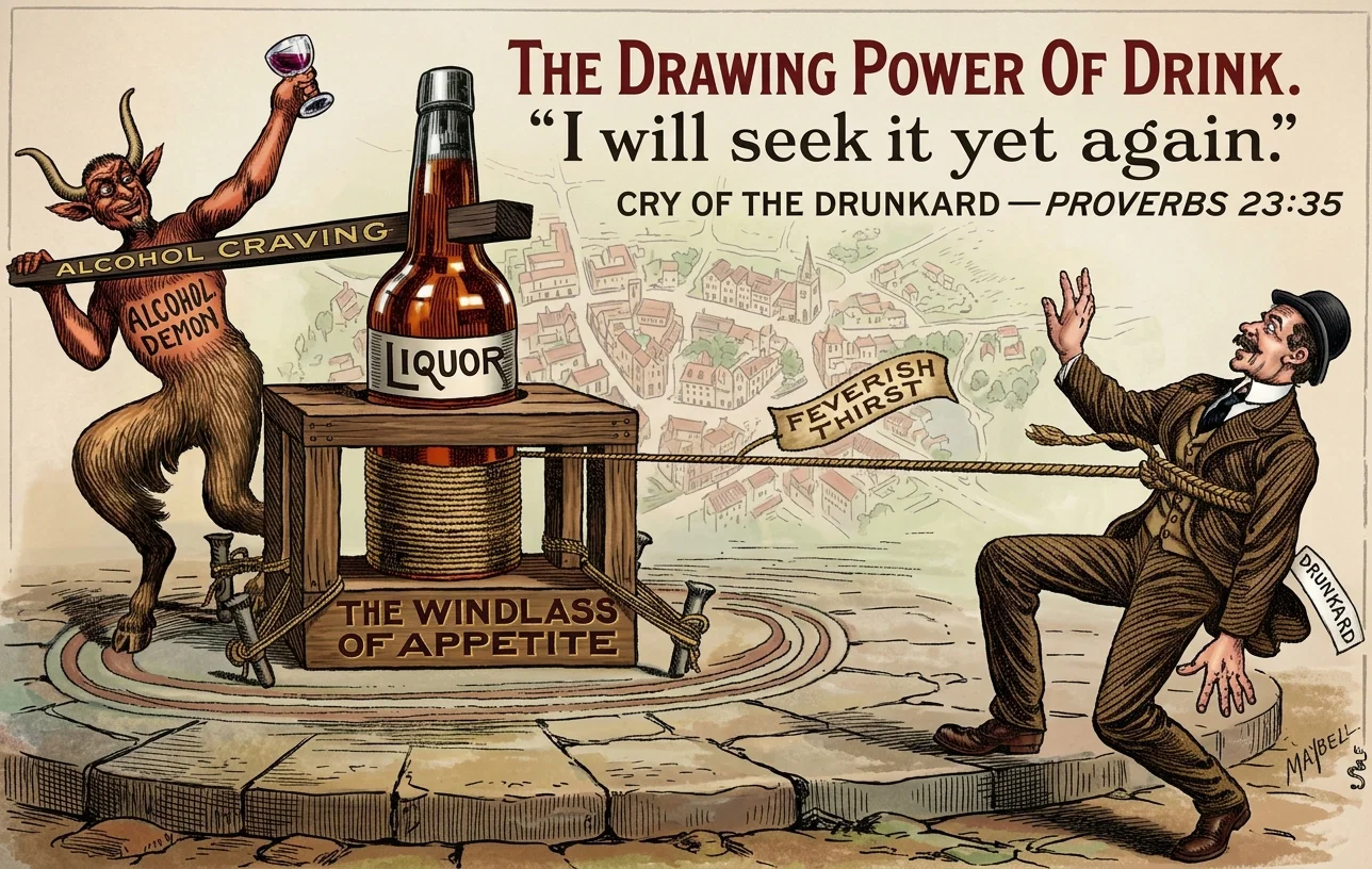 THE DRAWING POWER OF DRINK.
“I will seek it yet again.”
CRY OF THE DRUNKARD—PROVERBS 23:35