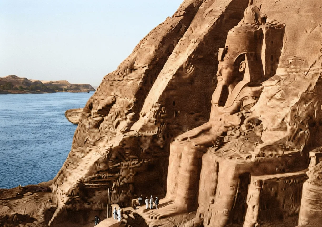 The Great Colossi of Rameses, the Pharaoh of the Oppression.