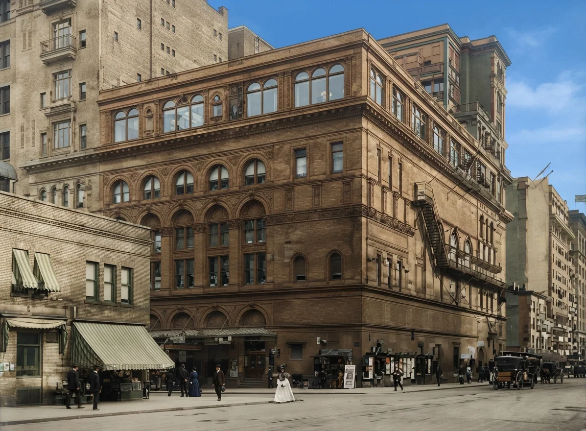 (Courtesy New York Journal.) Carnegie Hall, where the great Parliament is held.