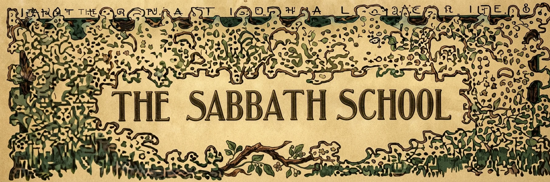 THE SABBATH SCHOOL