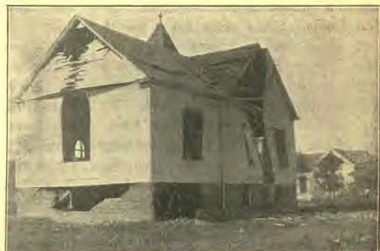 Methodist Church, Wrecked by Explosion.